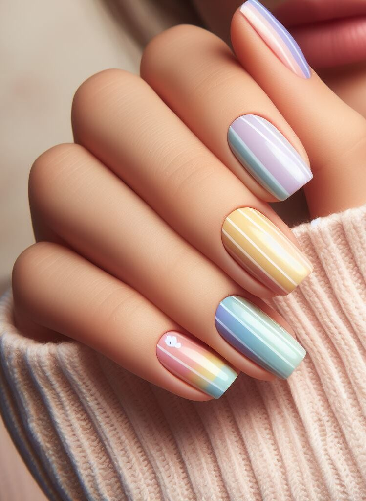 Summer vibes in a bottle! ☀️ Color splash and color pop nail art is perfect for adding a burst of sunshine to your fingertips. #nailart #colorfulnailart #nails #pocoko #nailartideas #summernails