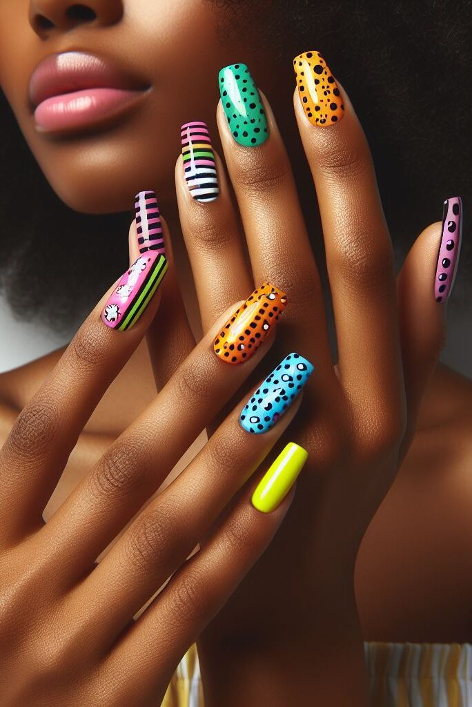 French with a pop! Give your classic French manicure a playful twist with a pop of color on the tips. It's a perfect summer nail art update! #nailart #frenchnails #nails #pocoko #summernailart #frenchtipnails