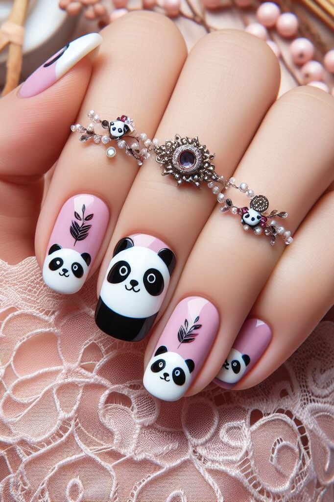 Think outside the black and white box! While classic pandas are adorable, explore a rainbow of possibilities! Create colorful pandas with pastel accents or neon details for a truly unique look.