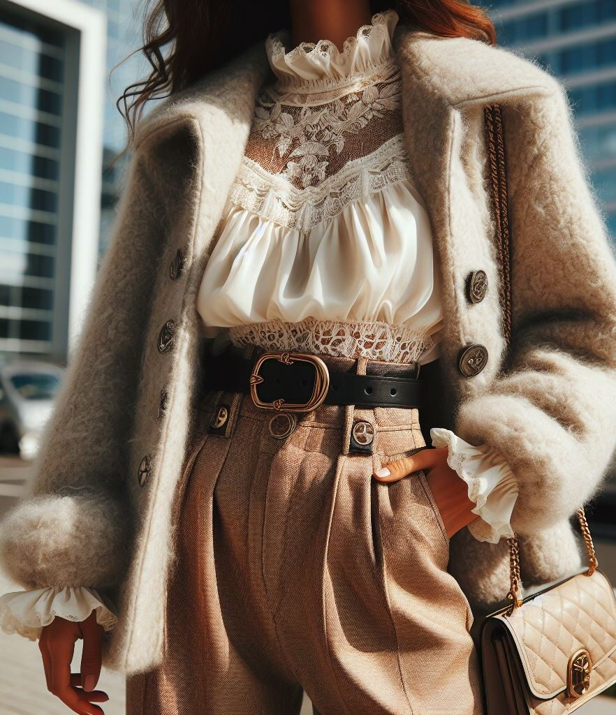 The runway meets the streets! ✨ Elevate your streetwear with unexpected high-fashion elements like luxurious fabrics, tailored silhouettes, or statement jewelry.