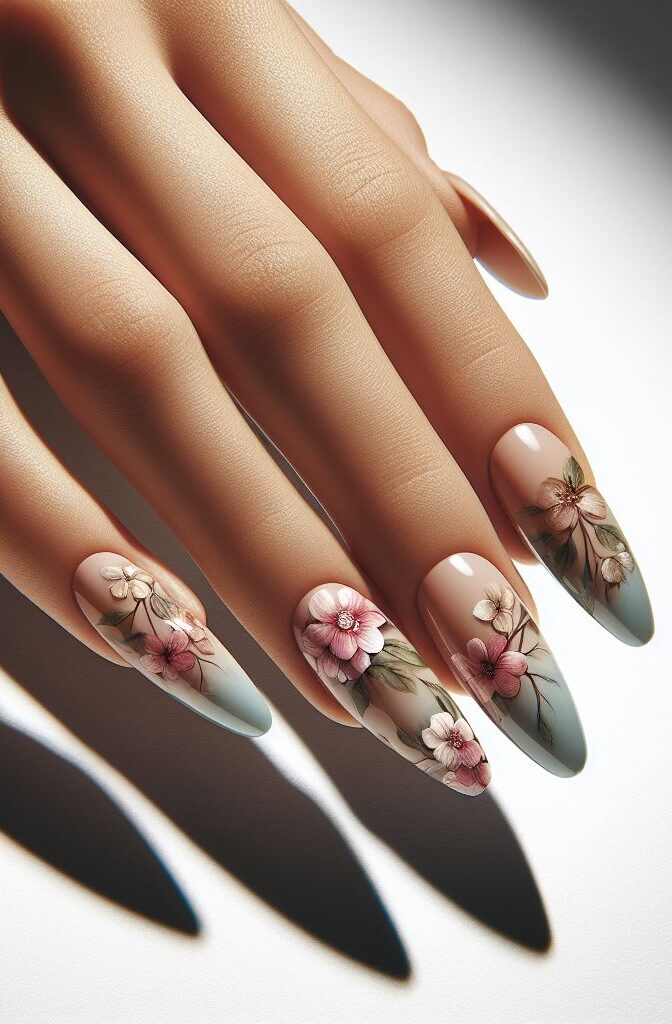 Embrace the classics! Roses, lilies, and daisies - these timeless florals come alive in stunning nail art designs, perfect for an elegant and sophisticated look.