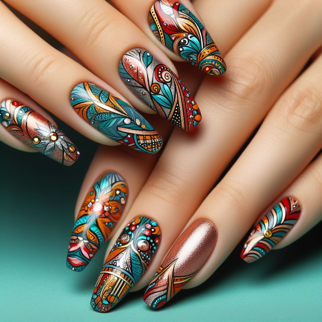DIY Holograph Foil Manicure - A Beautiful Mess
