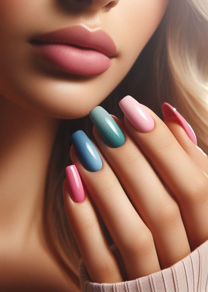 Feeling like a firecracker? Rock bold ombre nails for a look that's as energetic as you are!
