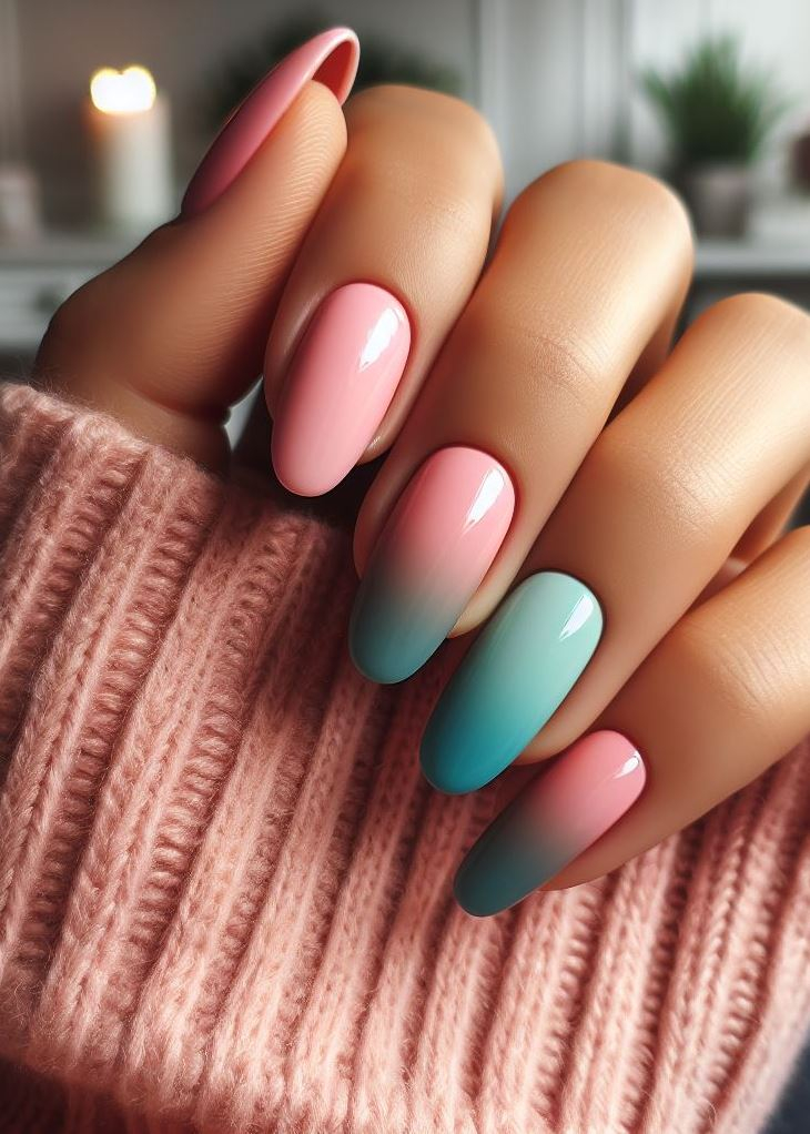 ¡Magia ombre con un toque diferente! Las uñas atrevidas y sombrías toman la técnica clásica y le inyectan una dosis de confianza en el color.