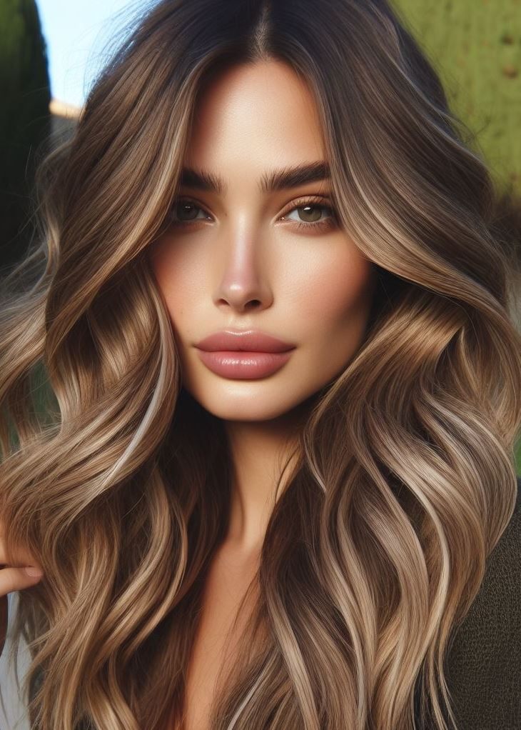 Add some effortless texture and dimension to your medium hair with beachy waves and a touch of ombre. Summer vibes all year round! #hairstyles #haircolor #pocoko