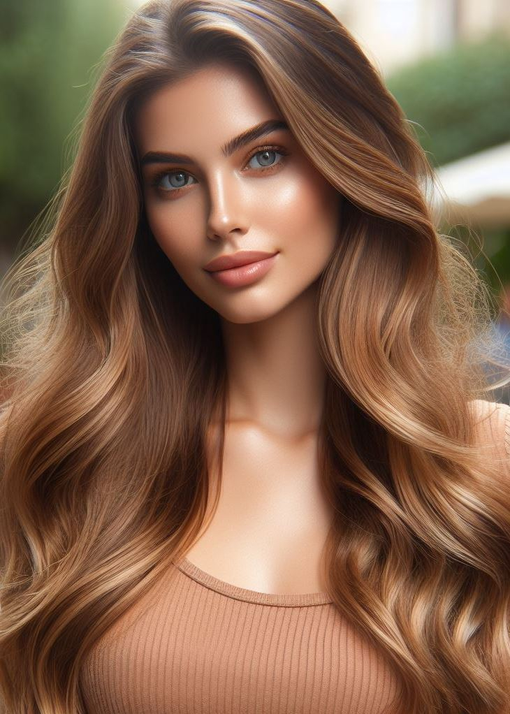Want a hairstyle that's both stylish and easy to maintain? Look no further than medium hair with beachy waves and a subtle ombre. #hairgoals #waves #pocoko