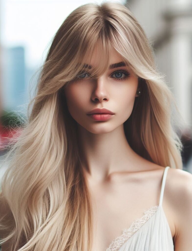 Curtain Bangs: Your Effortless Guide to 55 Stunning Styles! | Pocoko Long Curtain Bangs