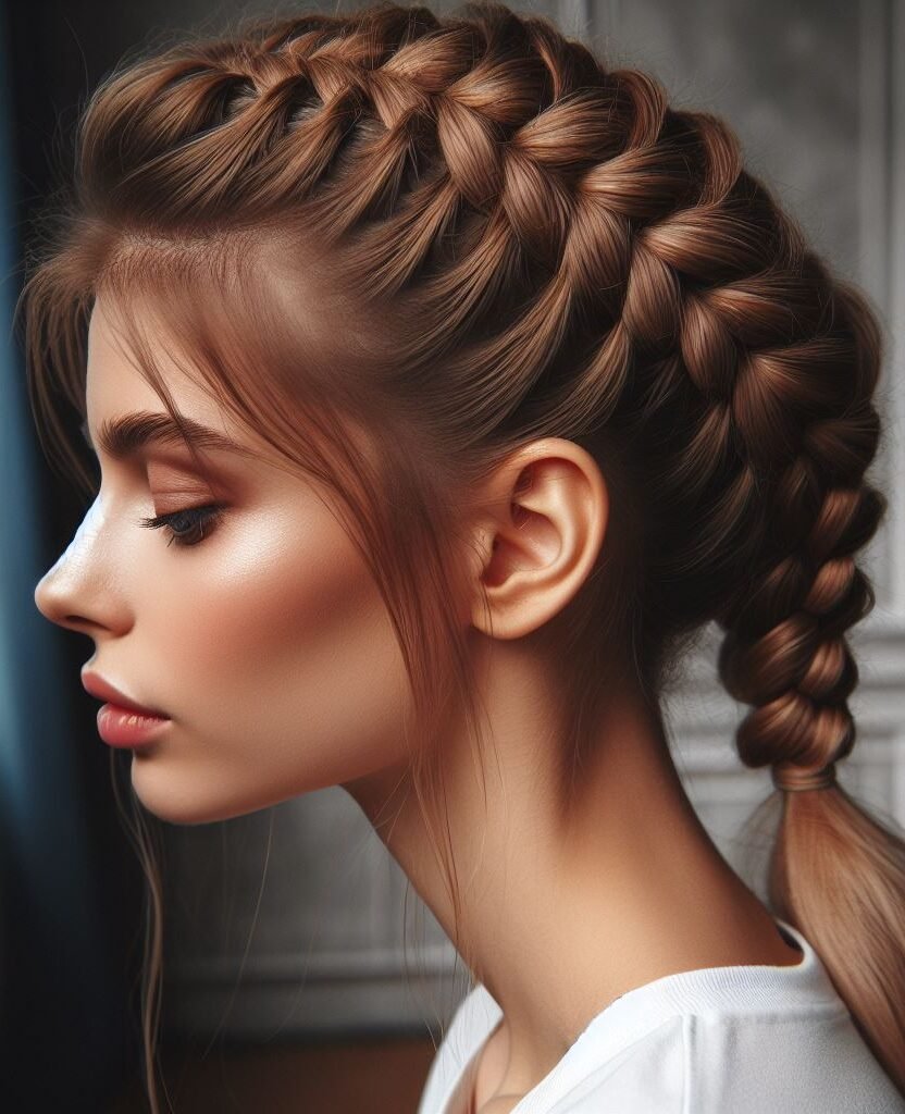 Curtain Bangs: Your Effortless Guide to 55 Stunning Styles! | Pocoko Elevate your style with Curtain Bangs styled into Dutch Braids. This versatile and chic hairstyle adds charm and elegance to any look, perfect for various occasions. Embrace the braided trend with #CurtainBangs #DutchBraids #HairstyleInspiration #POCOKO