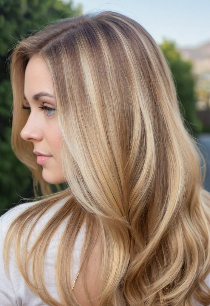 The Radiant Beauty with Subtle Babylights and a Golden Blonde Base