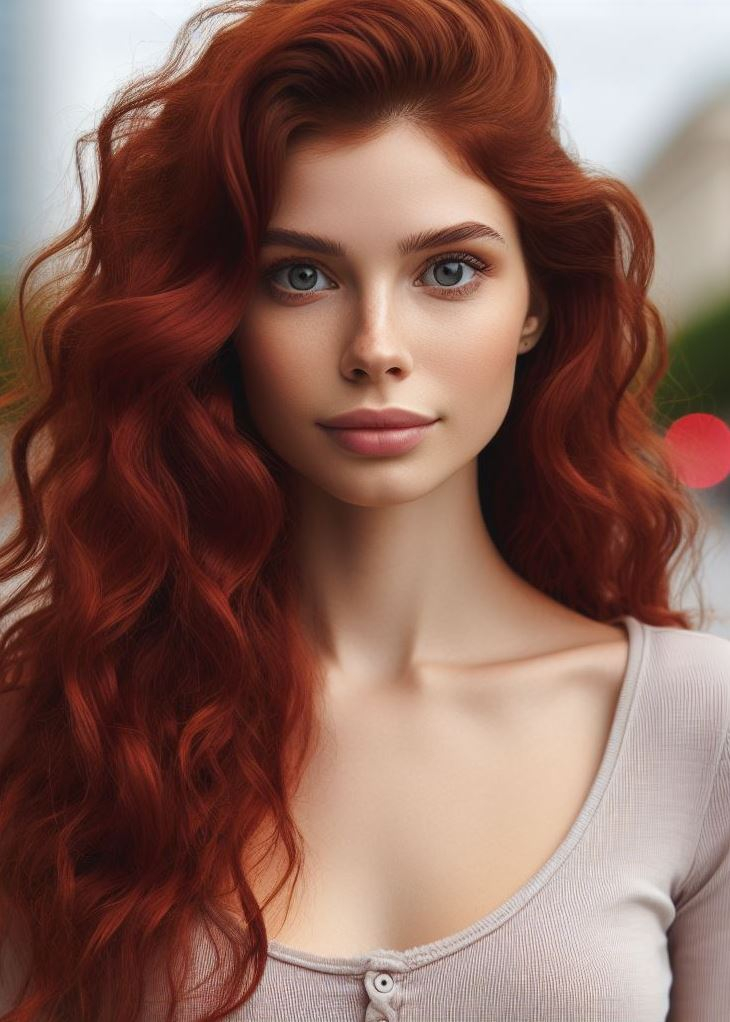 Effortless elegance. Defined curls and a rich, deep mahogany color elevate your medium hair to glamorous heights. #hairstyles #curlyhair #pocoko