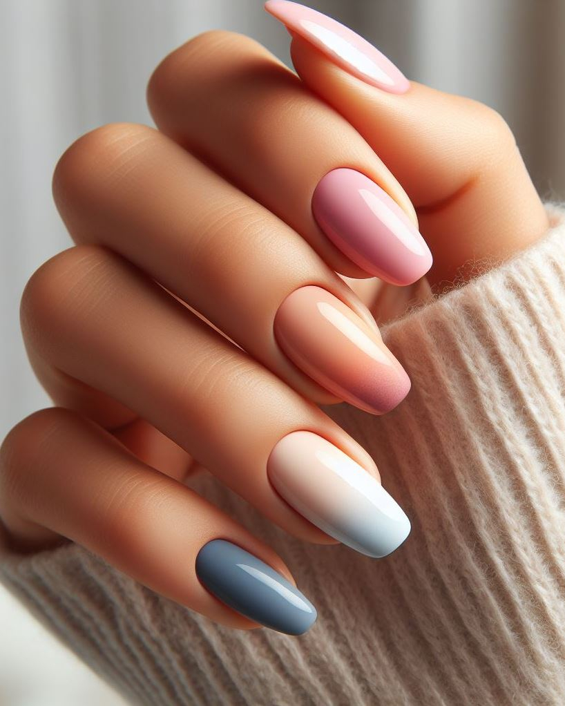 Ombre Nails: The Effortless Way to Stunning Gradients | Pocoko Create a mini masterpiece with pastel gradient ombre nails. Experience the flawless blend of colors that make your manicure truly unique.