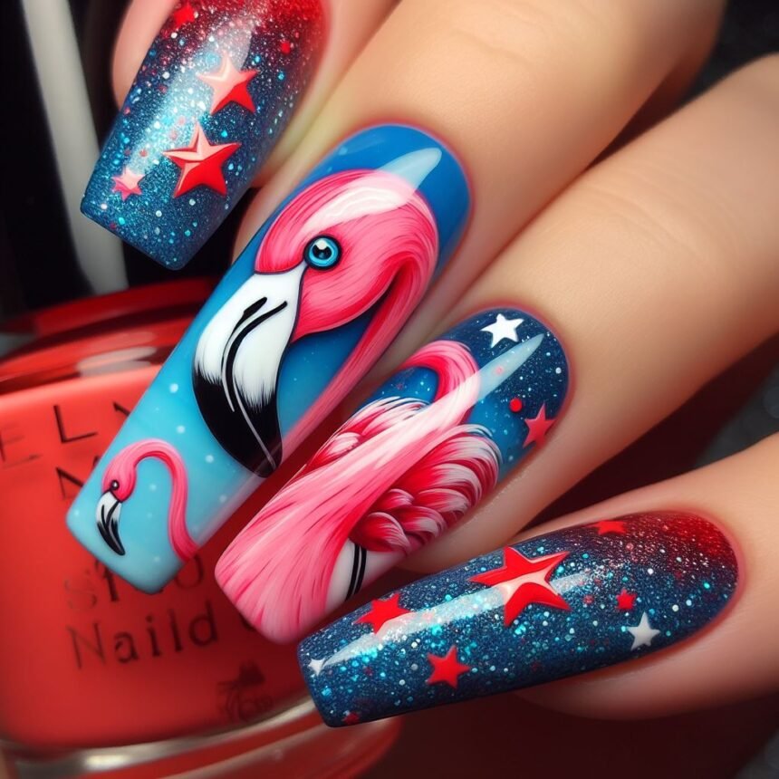 Flamingo Nail Art Ideas That Are Just Fabulous: Designs to Set Your ...