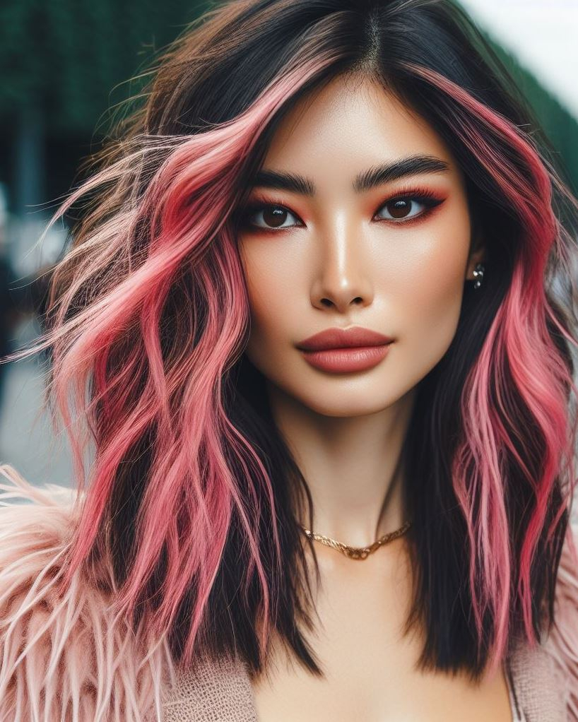 Barbie Gets a Rockin' Makeover: Bubblegum pink hair with edgy feather layers – unleash your inner rockstar! 