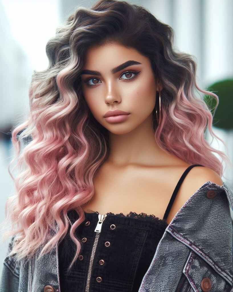 Spring Fling in Your Hair: Light and airy pastel pink spiral curls usher in the season with a touch of sweetness.