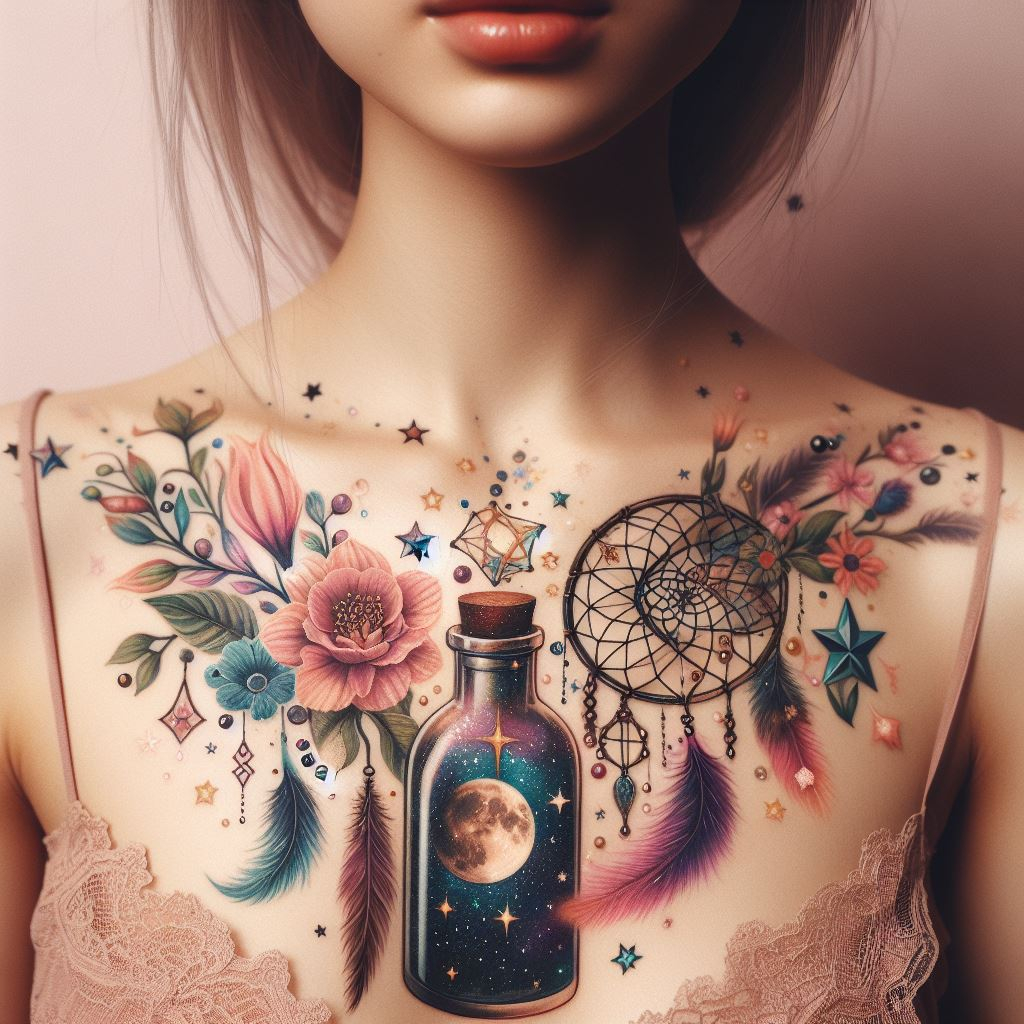 Dream Catcher Tattoos: 13 Dreamy Designs to Catch Your Eye | Pocoko Dream Catcher & Mantra Magic Weave a personal mantra or meaningful quote into your dream catcher tattoo for a constant source of inspiration and encouragement!