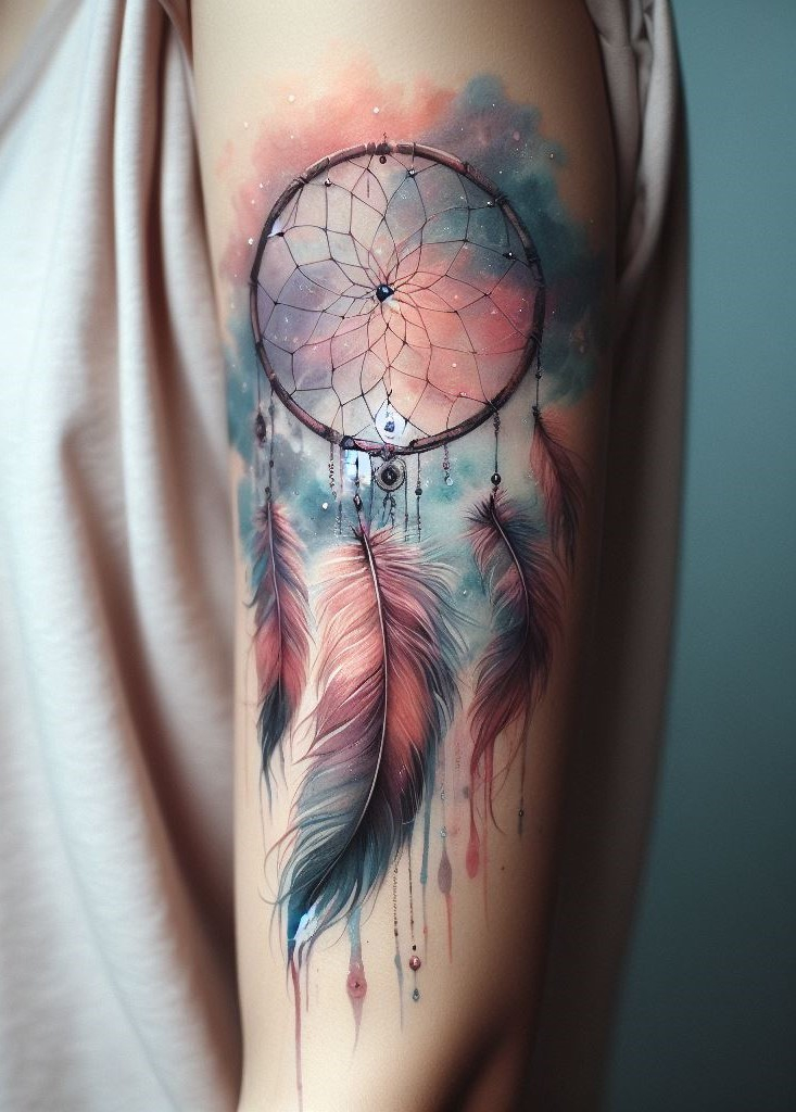 Dream Catcher Tattoos: 13 Dreamy Designs to Catch Your Eye | Pocoko Minimalist Mandala Dream Catcher: Strength in Simplicity Embrace the power of minimalism with a dream catcher tattoo featuring a simple mandala design. Clean lines and black ink create a timeless statement, symbolizing inner strength, clarity, and the protection of your dreams!