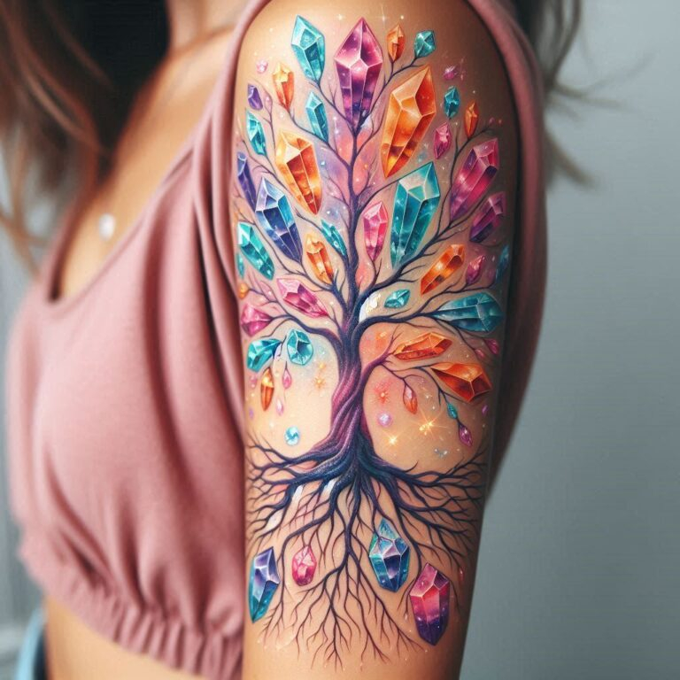 Crystal Tree of Life | Crystal Tattoo
