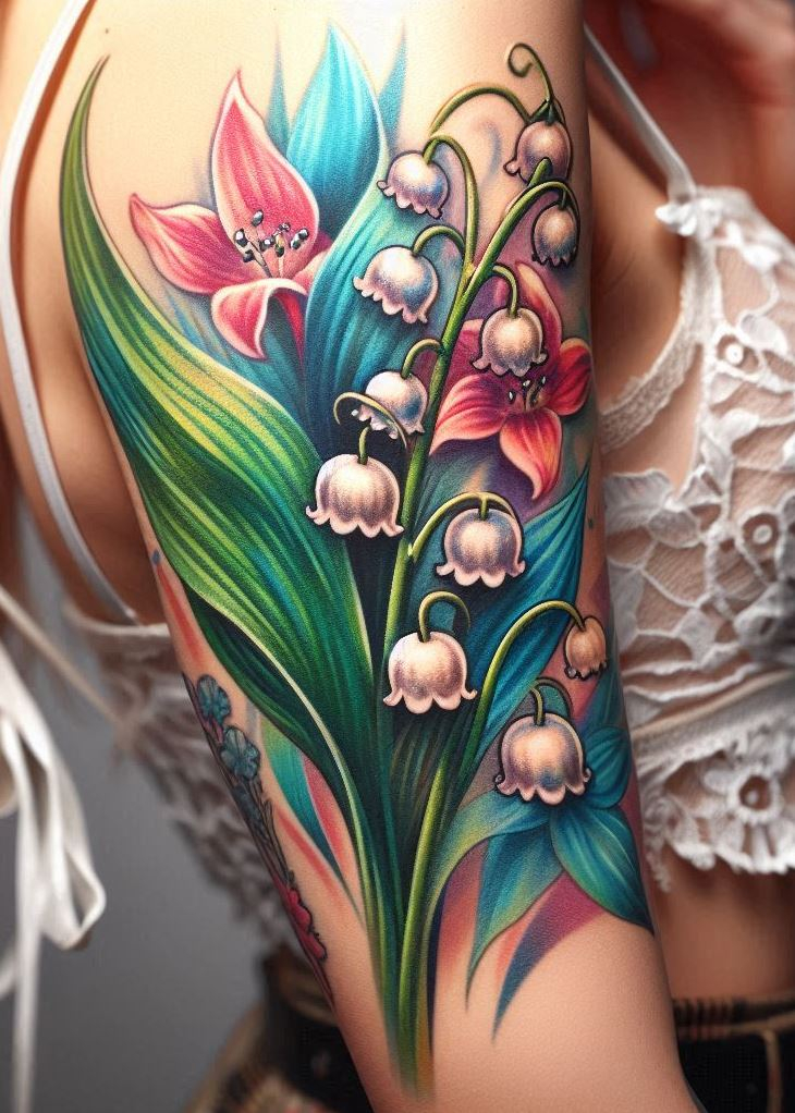 Ditch the dozen roses, a lily of the valley stem tattoo is all the May magic you need. These tiny bells symbolize happiness and rebirth - basically the motto of every true Taurus! ✨