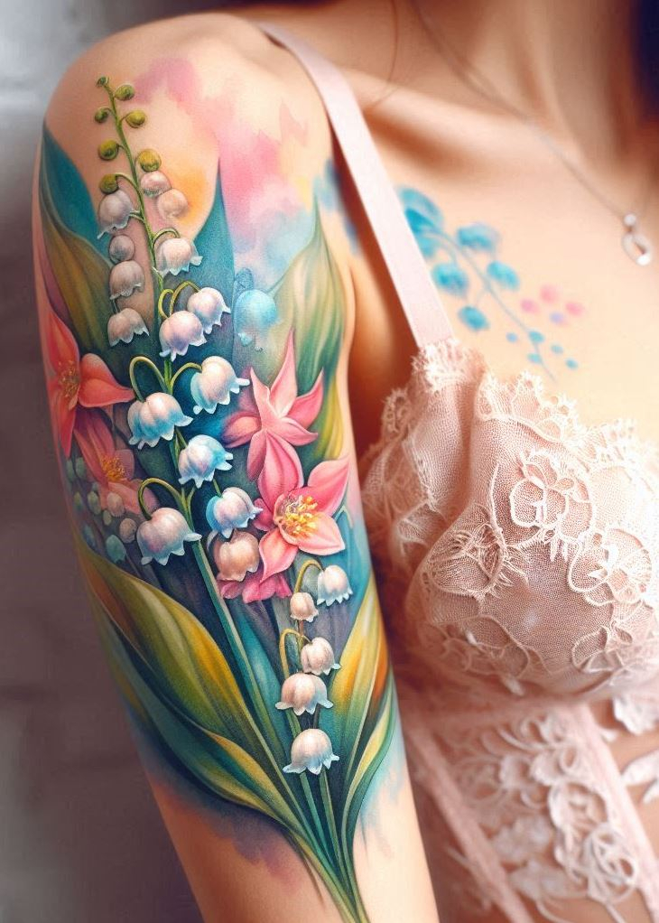 Renewal in Petals: 🌼 Watercolor Lily of the Valley captures the essence of May. These tiny blooms represent renewal and fresh beginnings. Wear them proudly, knowing that each petal whispers of hope and the promise of brighter days.