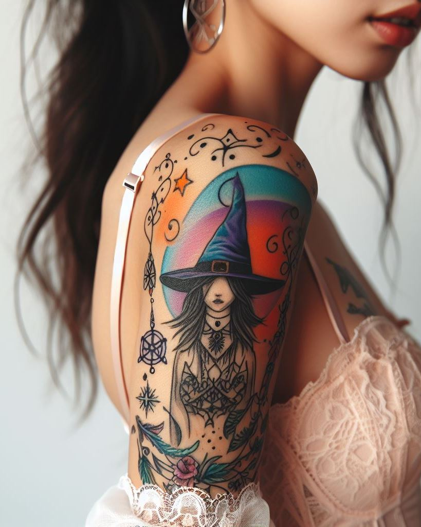 Express your reverence for Wiccan beliefs and practices with meaningful tattoos adorning your arms. These intricate designs serve as personal symbols of magic, wisdom, and harmony with nature, guiding you along your spiritual path.
