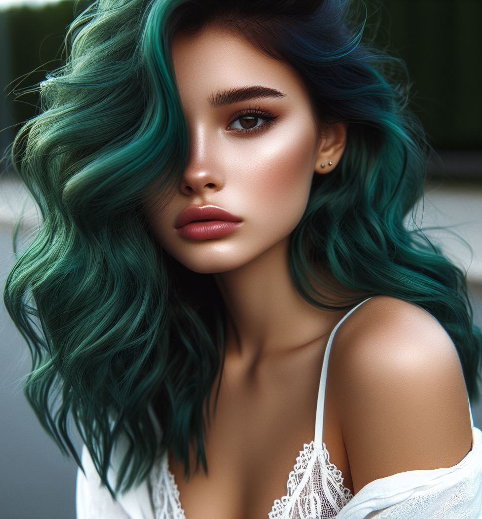 Pastel Paradise: Embrace a dreamy aesthetic with soft pastel green hair, adding a touch of whimsy and romance to your style.