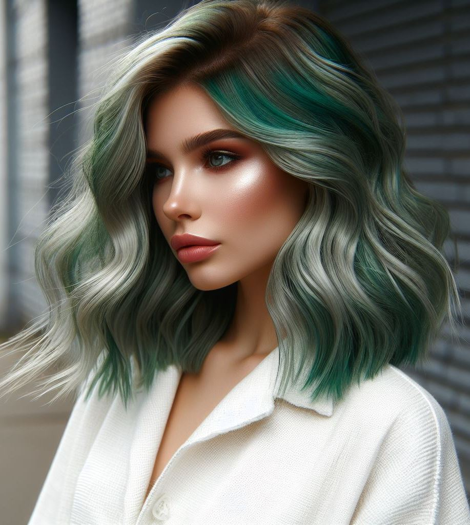 Mermaid Vibes: Channel your inner mythical creature with flowing teal or turquoise green hair. Ideal for those who love a touch of whimsy and fantasy.