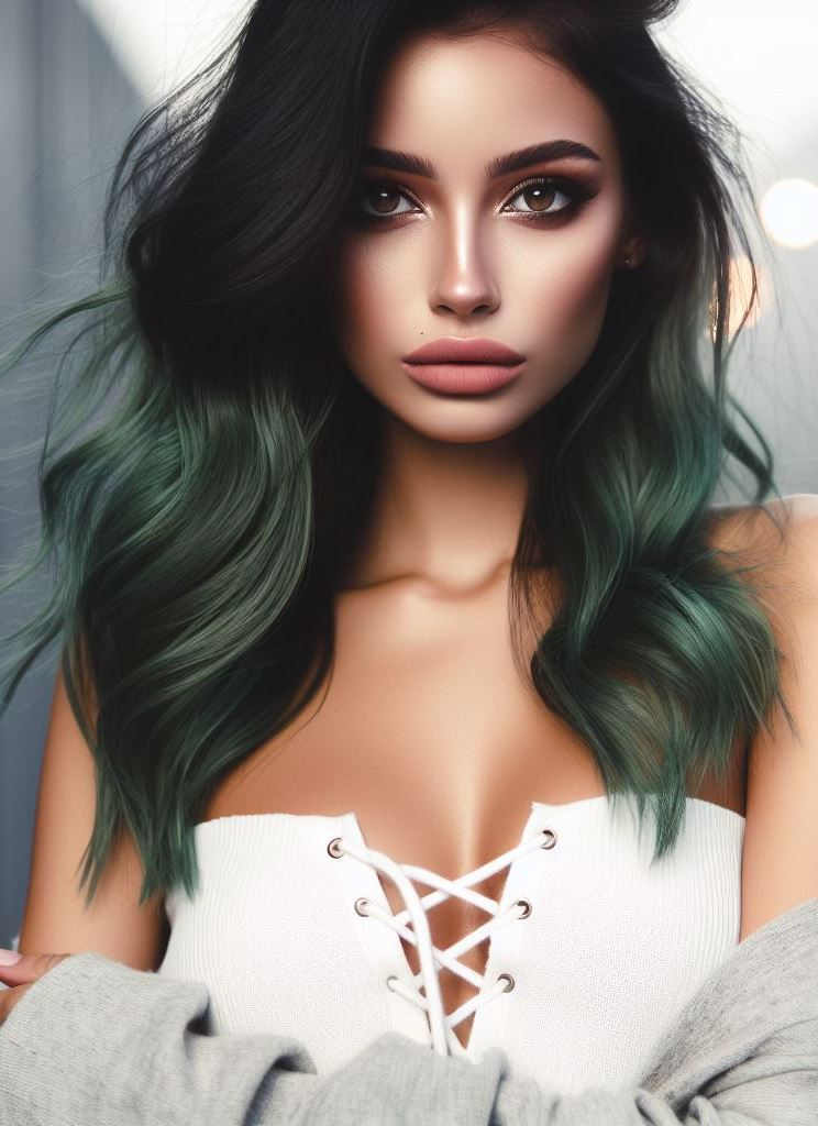 Neon Night: Light up the night with a vibrant green hair color that glows under blacklight. Ideal for those who want to make a statement and stand out from the crowd.