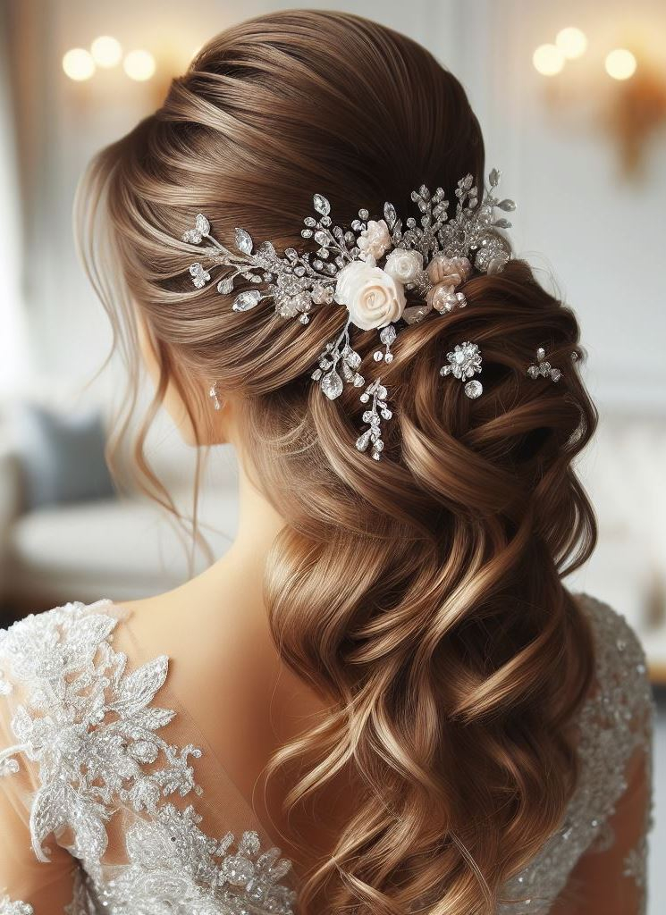 Bridal Hairstyle Accessories: Enhancing Your Wedding Hair | Pocoko Every lock and curl is a verse in the poetry of wedding day beauty. Let your hair be the stanza that captures hearts.