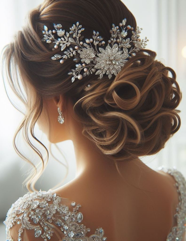 Bridal Hairstyle Accessories: Enhancing Your Wedding Hair | Pocoko A bridal hairstyle is a love letter written in curls and waves. Seal it with the joy of your wedding day.