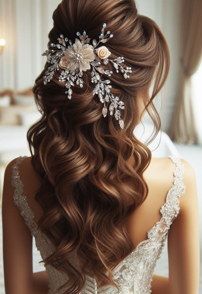 Bridal Hairstyle Accessories: Enhancing Your Wedding Hair | Pocoko Flowing locks and love interwoven, your wedding hair is a sonnet of style. Let it sing the chorus of your union.