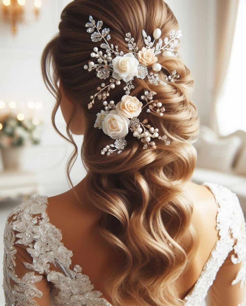 Bridal Hairstyle Accessories: Enhancing Your Wedding Hair | Pocoko A symphony of strands, each one singing a note of elegance. On your wedding day, let your hair play the sweetest melody.