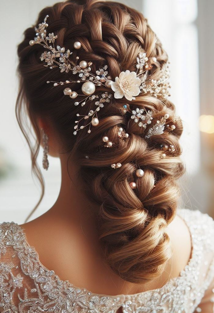Bridal Hairstyle Accessories: Enhancing Your Wedding Hair | Pocoko Locks that lay like lace over the fabric of forever. Your wedding hairstyle is the delicate touch of everlasting beauty.