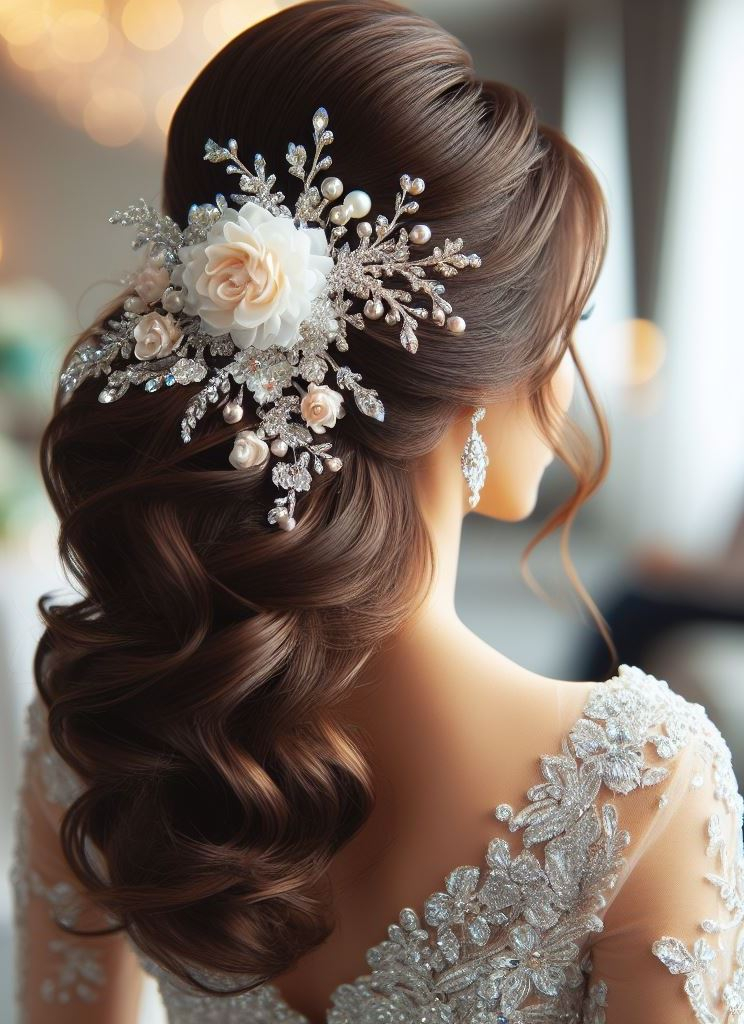 Bridal Hairstyle Accessories: Enhancing Your Wedding Hair | Pocoko In the gallery of love, your hairstyle is the masterpiece. Frame your face with the art of bridal beauty.