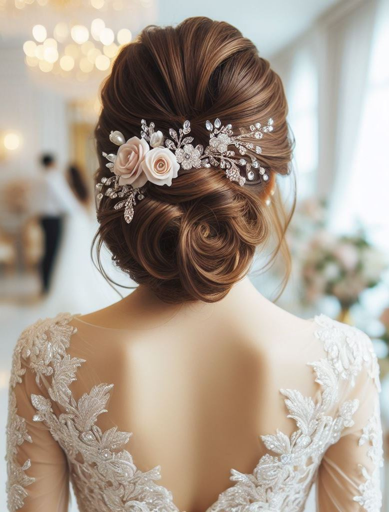 Bridal Hairstyle Accessories: Enhancing Your Wedding Hair | Pocoko A braid that binds more than just hair—it weaves the future with threads of past and present joy.