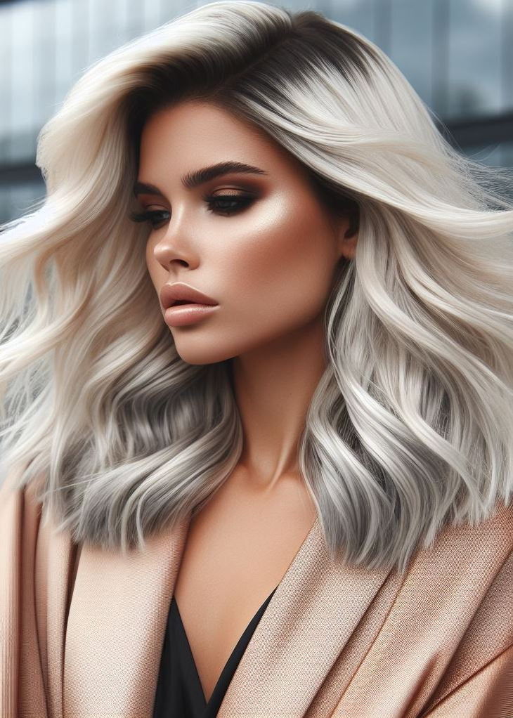 Hair Color Trends: Brassy Brunettes Beware! Cool Tones are Here | Pocoko Buttercream blonde meets platinum – the sizzle in your summer hair saga. Get ready to turn heads!