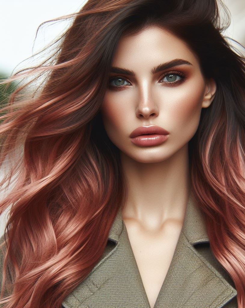 Hair Color Trends: Brassy Brunettes Beware! Cool Tones are Here | Pocoko Blush-Inspired Rose Gold: Perfect for festival hairstyles or summer vacations, this color works best on natural blondes. Frequent salon visits for color refreshes are a must. The added waves showcase all the pink tones this hue offers.