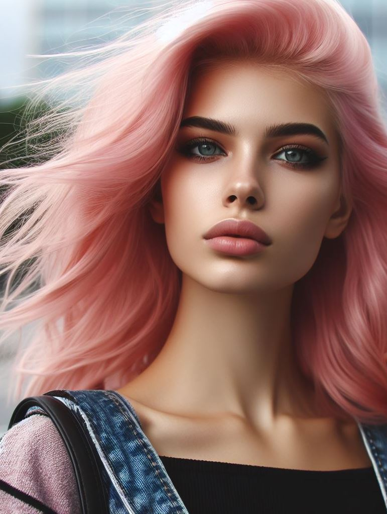 Hair Color Trends: Brassy Brunettes Beware! Cool Tones are Here | Pocoko “Vivid Candy Stripes”: For the bold and creative souls, this candy-hued rainbow is your jam. Swirls of cotton candy and ice blonde create stripes that scream fun and light spirit. 🍬🌈