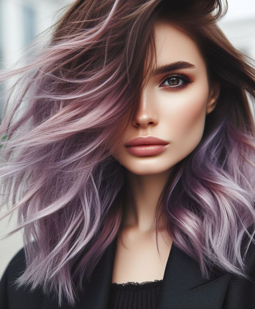 Hair Color Trends: Brassy Brunettes Beware! Cool Tones are Here | Pocoko Pastel Twilight: Imagine the sky at dusk—soft lavender fading into lilac. These delicate hues add whimsy to your locks, like catching a glimpse of a secret garden.