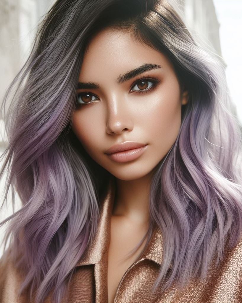 Hair Color Trends: Brassy Brunettes Beware! Cool Tones are Here | Pocoko Lilac Breeze: Let your hair whisper secrets. These subtle lilac streaks play hide-and-seek with lavender strands, creating an ethereal effect. It’s like a gentle breeze on a spring day.
