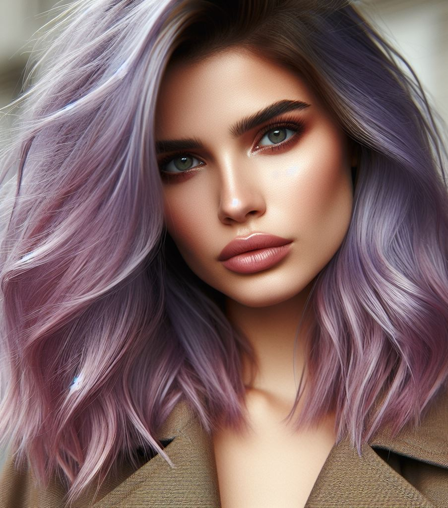Hair Color Trends: Brassy Brunettes Beware! Cool Tones are Here | Pocoko Lavender Haze: Misty mornings meet lilac dreams. The blend is soft, mysterious, and utterly captivating. It’s like walking through a lavender-scented fog.