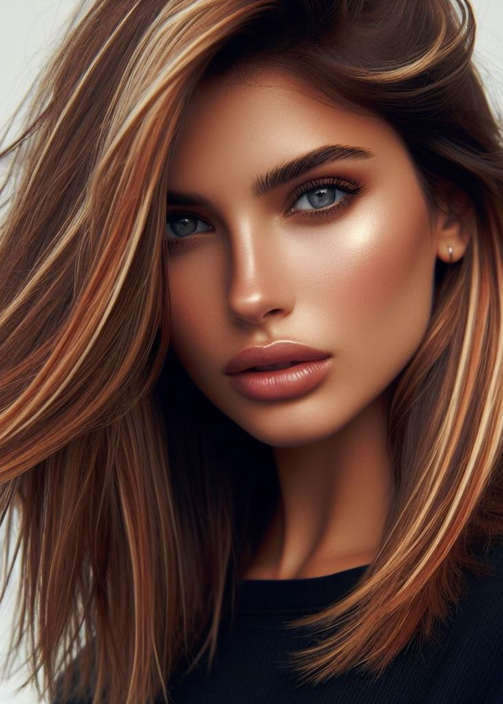Hair Color Trends: Brassy Brunettes Beware! Cool Tones are Here | Pocoko “Warm Latte Love”: Imagine sipping a latte by the fireplace. That’s the feeling of honey blonde with caramel lowlights. It’s comforting, inviting, and utterly chic.