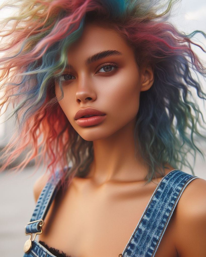 Hair Color Trends: Brassy Brunettes Beware! Cool Tones are Here | Pocoko “Pixie Prism Party”: Short hair, big impact! Pixie cuts get a playful twist with vibrant rainbow tones. You’ll be the life of the party, turning heads like a disco ball.