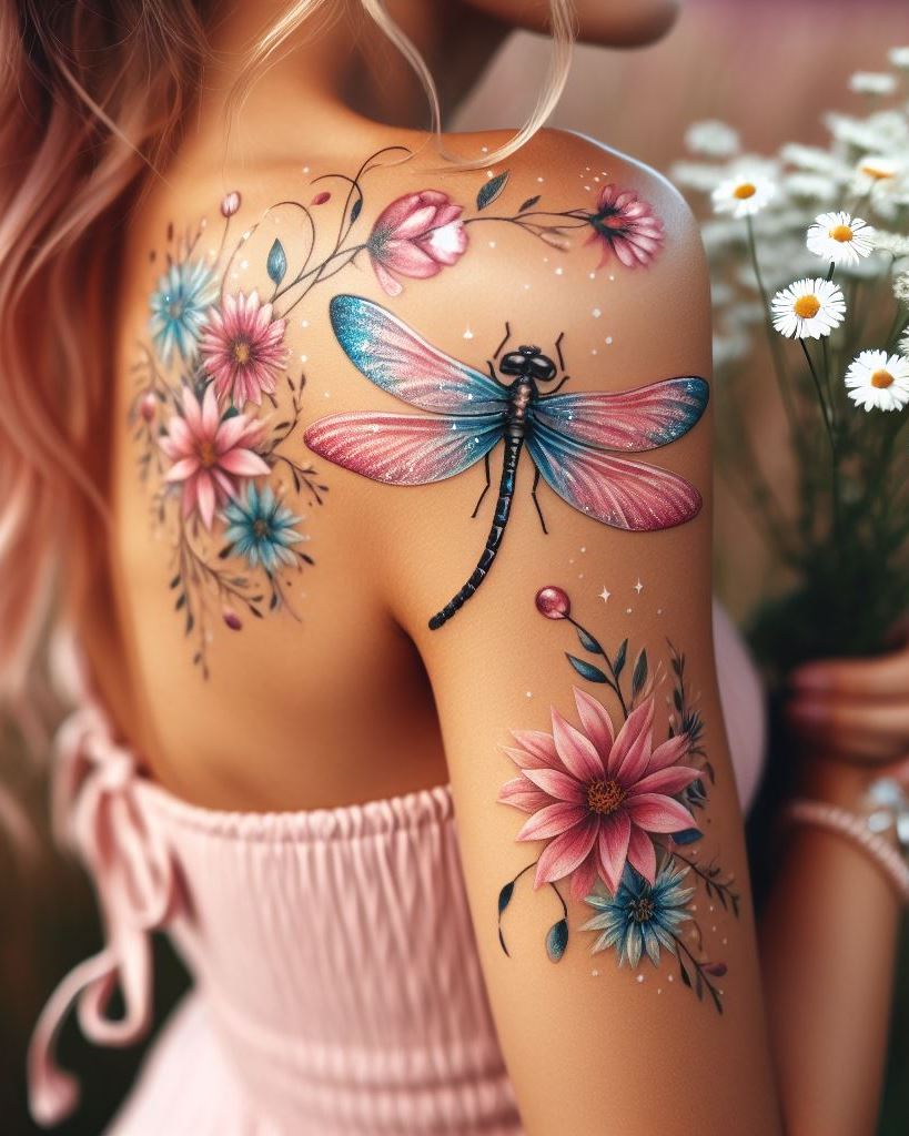 Shoulder and Back Tattoos: Mastering the Art of Placement | Pocoko Why settle for ordinary when you can have wings? Dragonfly inspired shoulder and back tattoos are a stunning blend of beauty and meaning, perfect for anyone ready to take flight in life.