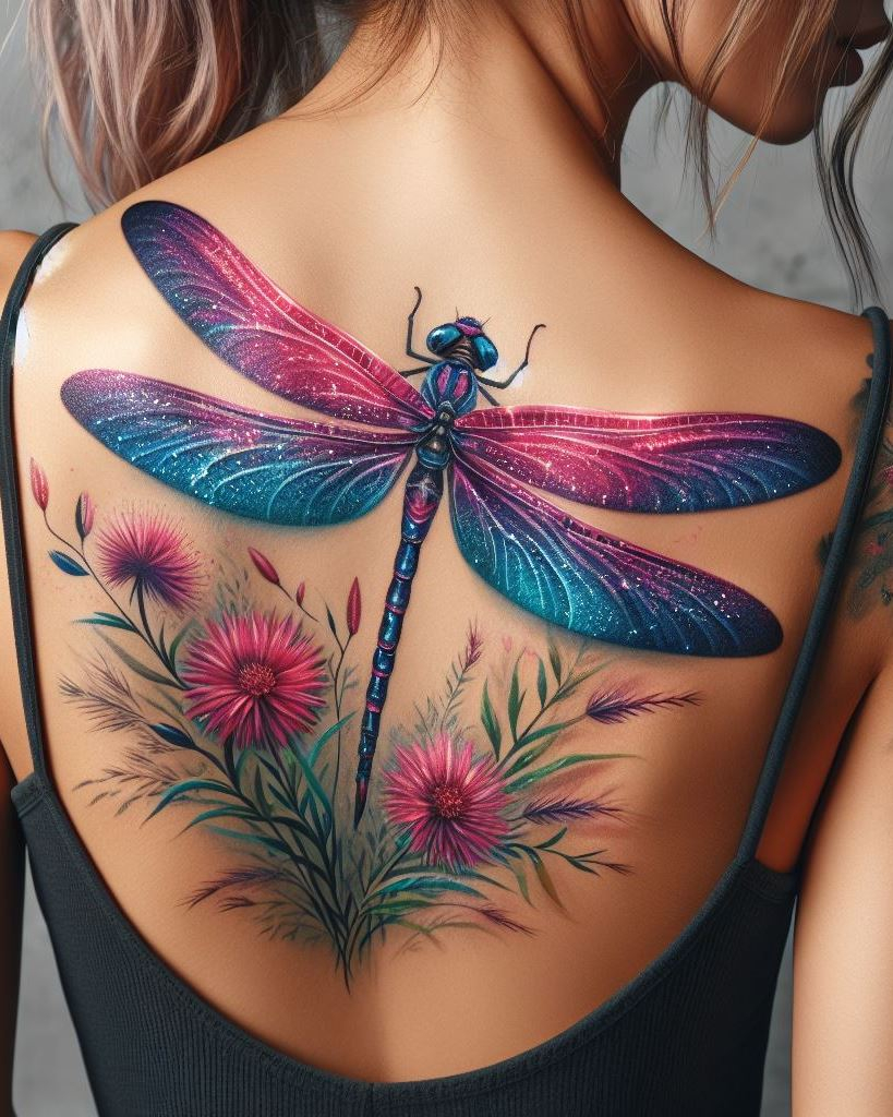 Shoulder and Back Tattoos: Mastering the Art of Placement | Pocoko Let your back tell a story of metamorphosis with dragonfly tattoos. These intricate designs symbolize growth and adaptability, making your ink as dynamic as you are.