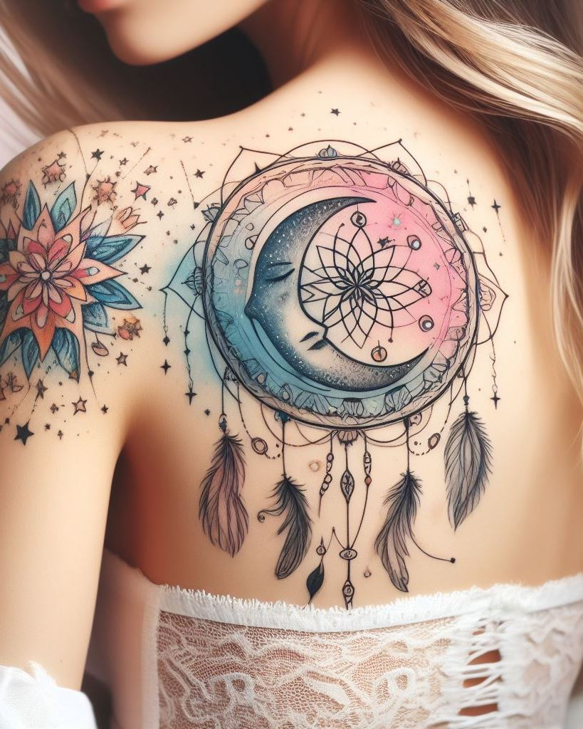 Shoulder and Back Tattoos: Mastering the Art of Placement | Pocoko Adorn your shoulder and back with dreamcatcher tattoos that capture the essence of peace and protection. These designs are a beautiful reminder to keep dreaming big.