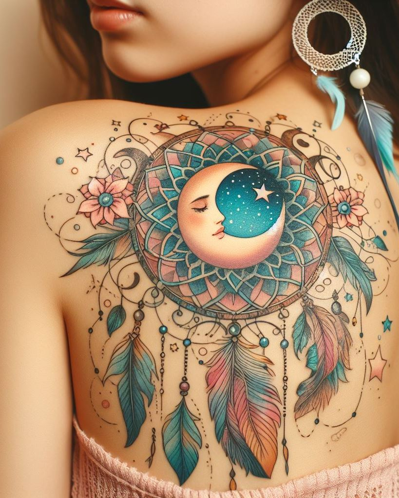 Shoulder and Back Tattoos: Mastering the Art of Placement | Pocoko Let your back tell a story of dreams and protection with dreamcatcher tattoos. These intricate designs are perfect for dreamers who want to wear their aspirations with pride.