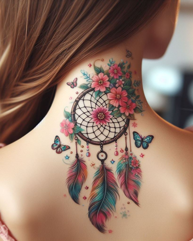 Shoulder and Back Tattoos: Mastering the Art of Placement | Pocoko Let your dreams hang beautifully with dreamcatcher inspired shoulder and back tattoos. These stunning designs capture the essence of protection and hope, adding a mystical touch to your ink.