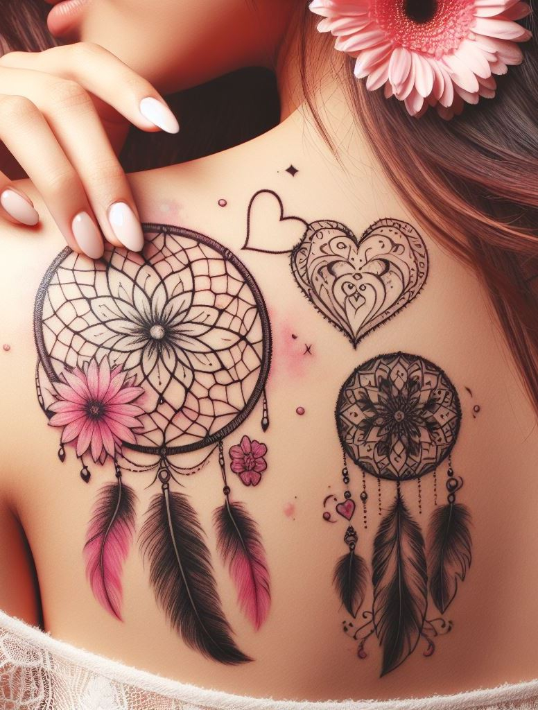 Shoulder and Back Tattoos: Mastering the Art of Placement | Pocoko Keep the nightmares at bay and dreams close with dreamcatcher inspired shoulder and back tattoos. These beautiful designs add a touch of magic and protection to your everyday life.