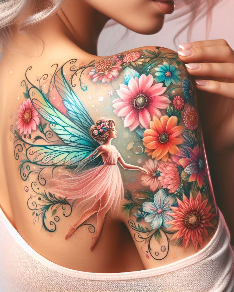 Shoulder and Back Tattoos: Mastering the Art of Placement | Pocoko Turn your back into a canvas of magic and wonder with fairy tattoos. These ethereal designs capture the essence of fantasy, making your ink a true work of art.