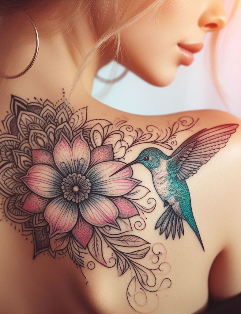Shoulder and Back Tattoos: Mastering the Art of Placement | Pocoko Feel the buzz of freedom with a hummingbird tattoo on your shoulder and back. These vibrant designs are a lively reminder to savor the sweetness in life and embrace your free spirit.